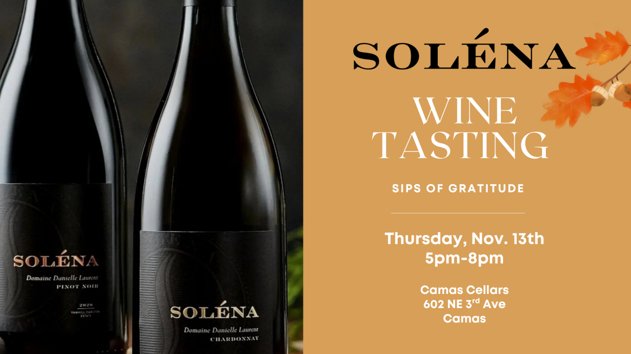 Solena Wine Tasting at Camas Cellars